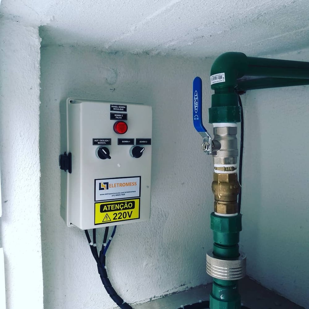 Eficiência Energética, Controle, Sistemas de Bombeamento, Soluções, Quadro de Bombas para Condomínio em Curitiba